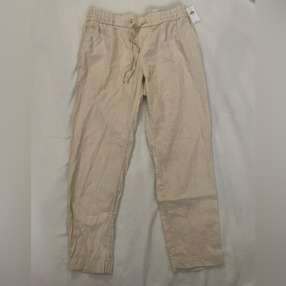 Old Navy straight linen pants